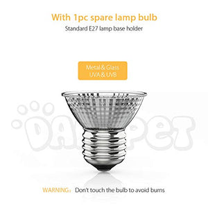 DADYPET Tartaruga Illuminazione, Lampada Alogena Calore Retroilluminazione... - Ilgrandebazar