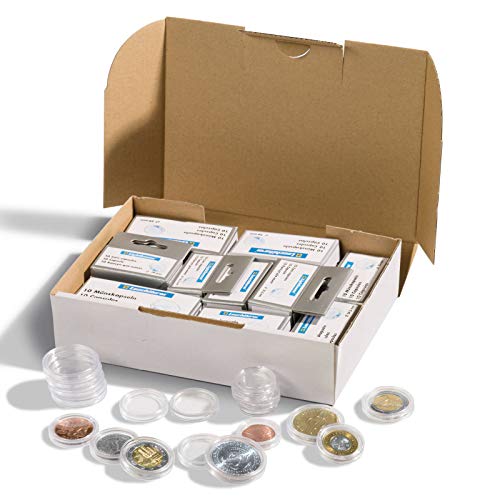 Leuchtturm 323405 coin capsules assortment for Euro-coins 16.5 until 33 mm,... - Ilgrandebazar