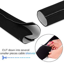 Carica l&#39;immagine nel visualizzatore di Gallery, AGPtEK - Guaina per cavi in neoprene con chiusura a velcro, lunghezza di...