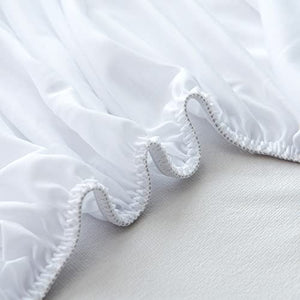 Bedecor Coprimaterasso Matrimoniale 160x200 Impermeabile, Cotone Top Proteggi Materasso 160x200, Angoli Super Elastici Fino a 30 cm, Traspirante, Anti-acaro, Antibatterico