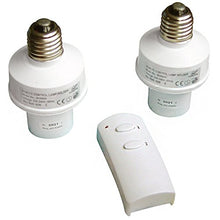 Carica l&#39;immagine nel visualizzatore di Gallery, Base Lampadina 2 Pezzi E27 Radiocomandate - 30m di distanza - Norme CE ROHS - Ilgrandebazar