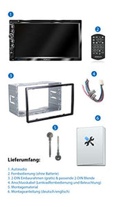 XOMAX XM-2D6907 Autoradio con mirrorlink, Schermo Touch Screen da 17,7 cm /...