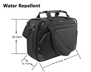 KROSER Borsa del Portatile 15,6 Pollici a Tracolla per Laptop Nero Blu