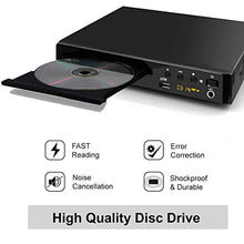 Carica l'immagine nel visualizzatore di Gallery, LONPOO Lettore DVD Compatto 1~6 Regione Libera (Porto HDMI, USB, RCA, Nero