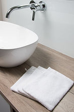 Carica l&#39;immagine nel visualizzatore di Gallery, ZOLLNER 10 Pezzi manopole da Bagno, 16x21 cm, Bianco, 16 x 21 Bianco