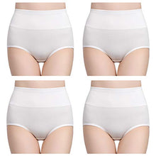 Carica l&#39;immagine nel visualizzatore di Gallery, wirarpa Mutande Donna Culotte Vita Alta Slip Cotone Mutantina 56-58, Bianca - Ilgrandebazar