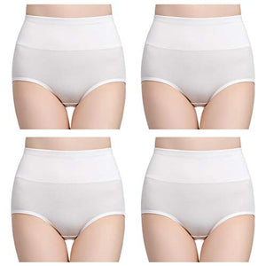 wirarpa Mutande Donna Culotte Vita Alta Slip Cotone Mutantina 56-58, Bianca - Ilgrandebazar