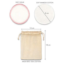 Carica l&#39;immagine nel visualizzatore di Gallery, Dischetti Struccanti Lavabili in bambù, Morbidi Struccanti...