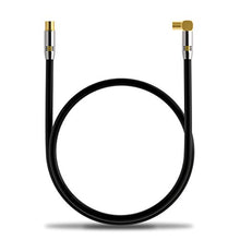 Carica l'immagine nel visualizzatore di Gallery, deleyCON 2m Cavo Antenna TV HDTV Full HD - 1x Angolato 2 metri, Nero - Ilgrandebazar