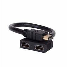 Carica l&#39;immagine nel visualizzatore di Gallery, Zy HDMI maschio a doppia femmina 1 a 2 vie splitter Cavo...