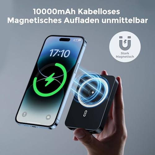 BASEUS MAGSAFE POWERBANK 10000mAh, Powerbank Magnetico Wireless, Power BASEUS MAGSAFE POWERBANK 10000mAh, Powerbank Magnetico Wireless, Power