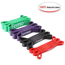 Carica l&#39;immagine nel visualizzatore di Gallery, FEMOR Elastici Fitness 2080mm, Set da 4, Resistenza...