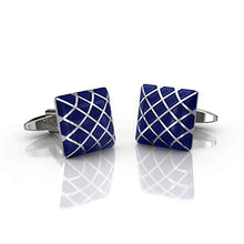 Carica l&#39;immagine nel visualizzatore di Gallery, Gemelli di lusso - Duvernet - Blu Re per uomo - Business - Abbigliato -