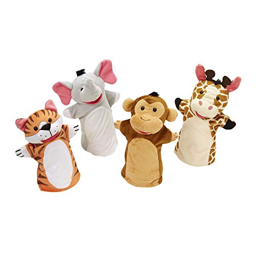 Melissa & Doug- Zoo Friends Burattini da Mano, Multicolore, 9081 Multicolore - Ilgrandebazar