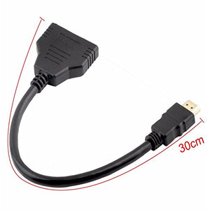 Zy HDMI maschio a doppia femmina 1 a 2 vie splitter Cavo...