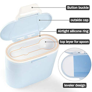 Luchild Contenitore per Latte in Polvere Neonati - Dispenser 600ml, Blu - Ilgrandebazar