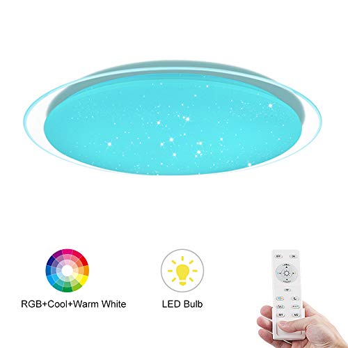 OOWOLF Plafoniera LED Soggiorno Dimmerabile 25W, Soffitto... - Ilgrandebazar