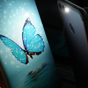 YiKaDa - Cover per Samsung Galaxy A10 + A10, Glitter Farfalle - Ilgrandebazar