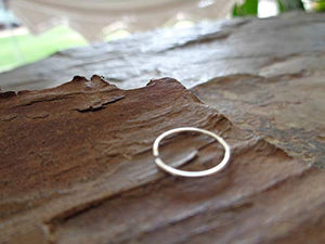 Anello naso d'argento in acciaio chirurgico piercing argento - Ilgrandebazar