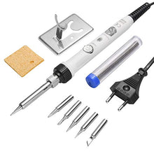 Carica l'immagine nel visualizzatore di Gallery, Saldatore a Stagno, SREMTCH 60W 220V Stagno per Saldatura Kit [Nuovo Design]...