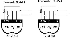 Shelly 1PM Wireless relè Interruttore Intelligente domotica, Amazon Alexa e...