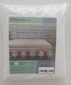 Bedecor Coprimaterasso Matrimoniale 160x200 Impermeabile, Cotone Top Proteggi Materasso 160x200, Angoli Super Elastici Fino a 30 cm, Traspirante, Anti-acaro, Antibatterico