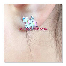 Carica l&#39;immagine nel visualizzatore di Gallery, LRP - Magical orecchini per bambini a forma di unicorno, in argento Sterling... - Ilgrandebazar