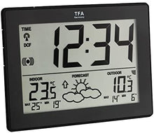 Carica l&#39;immagine nel visualizzatore di Gallery, TFA Dostmann 35.1125.02 Metro Stazione Meteo Wireless, Bianco Nero