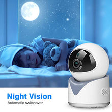 Carica l&#39;immagine nel visualizzatore di Gallery, MYPIN - Telecamera IP per bambini, WiFi, 1080p, interni e interni, con...