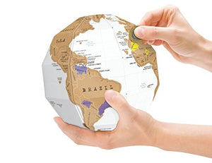 Exerz EX-SCGL20 Globo da Grattare (Diametro: 20 cm) / Mappamondo/Scratchable...