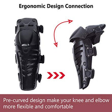 Carica l&#39;immagine nel visualizzatore di Gallery, KINGUARD Moto Ginocchiere Motocicletta Ginocchio Protezioni Guard Nero - Ilgrandebazar