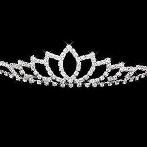 Pixnor Wedding Tiara nuziale strass Decor Hairband capelli Clip Loop...
