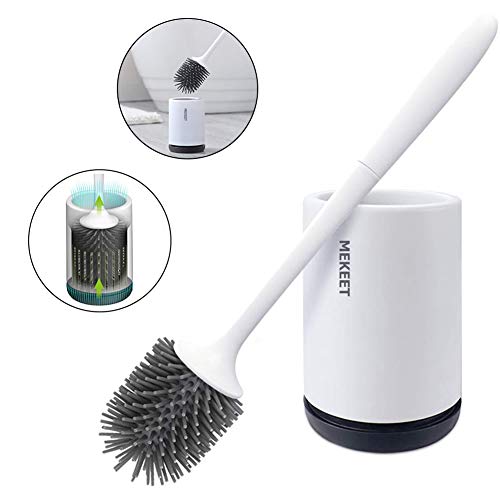 MEKEET Scopino e Supporto per Toilette, Set di spazzole Flooring Max Upgraded - Ilgrandebazar
