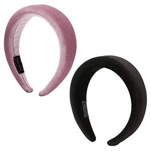 Folora Fasce per capelli imbottite in velluto 2 pezzi Moda accessori per... - Ilgrandebazar
