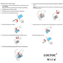 Carica l&#39;immagine nel visualizzatore di Gallery, Loutoc Tw3200 Lampada per proiettore Epson Elplp49 PowerLite Home Cinema...