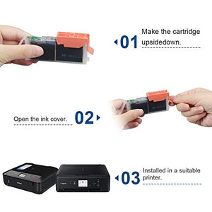 SMARTOMI confezione da 5 cartucce inchiostro PGI-570 XL CLI-571 5PK(PBK+KCMY) - Ilgrandebazar