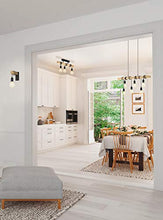 Carica l&#39;immagine nel visualizzatore di Gallery, EGLO 32917 - Applique da parete in metallo, Nero/Legno [Classe di efficienza... - Ilgrandebazar