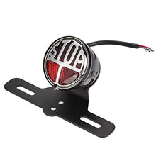 Carica l'immagine nel visualizzatore di Gallery, Qiilu - Fanale posteriore universale a LED per moto, stile vintage, con...