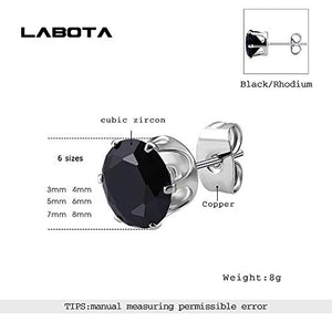 LABOTA 15 Paia Acciaio Inossidabile Set Orecchini, 12 paia Zirconia Cubica... - Ilgrandebazar