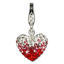 Carica l'immagine nel visualizzatore di Gallery, SilberDream GSC002 - Ciondolo Ice con Swarovski e cuore rosso in argento... - Ilgrandebazar