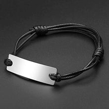 Carica l&#39;immagine nel visualizzatore di Gallery, Zysta 2pcs Uomo Donna Bracciale Coppia di Distanza in Acciaio con Ciondolo #2