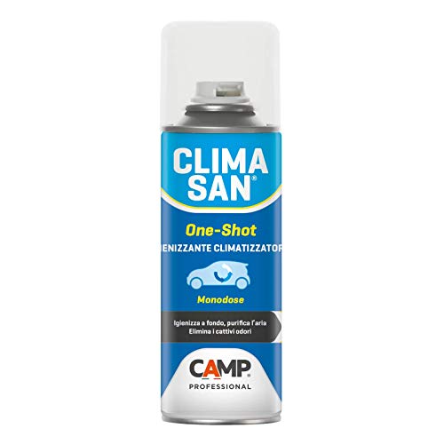 Camp CLIMASAN ONE-SHOT, Igienizzante climatizzatori d'auto, Monodose,...