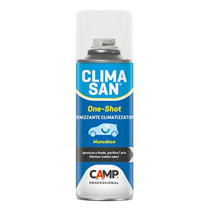 Camp CLIMASAN ONE-SHOT, Igienizzante climatizzatori d'auto, Monodose,...