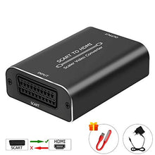 Carica l'immagine nel visualizzatore di Gallery, AMANKA 1080P Scart a HDMI Convertitore Adattatore con a Alluminio