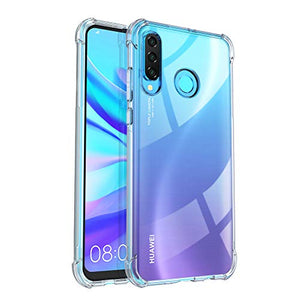 ORNARTO Cover Huawei P30 Lite, Custodia Trasparente Assorbimento Chiaro