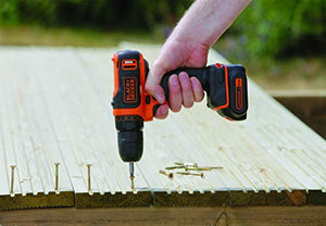 BLACK+DECKER BDCDD12-QW Trapano/avvitatore compatto 10.8V - 1.5AH 1 Batteria - Ilgrandebazar