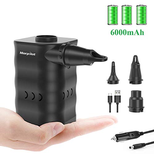 morpilot Pompa d'Aria Elettrica Senza Fili,12V DC/USB Ricarica,...