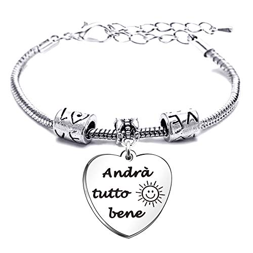 lauhonmin Bracciale Regali di Ispirazione Braccialetti con ciondoli di... - Ilgrandebazar