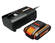 Carica l'immagine nel visualizzatore di Gallery, Worx WA3601 Kit 1 Carica Batteria Rapido + 1 Power Share 20V/2.0Ah...