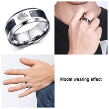Carica l&#39;immagine nel visualizzatore di Gallery, Oidea Anello Uomo Albero della Vita Fidanzamento Promessa Acciaio... - Ilgrandebazar